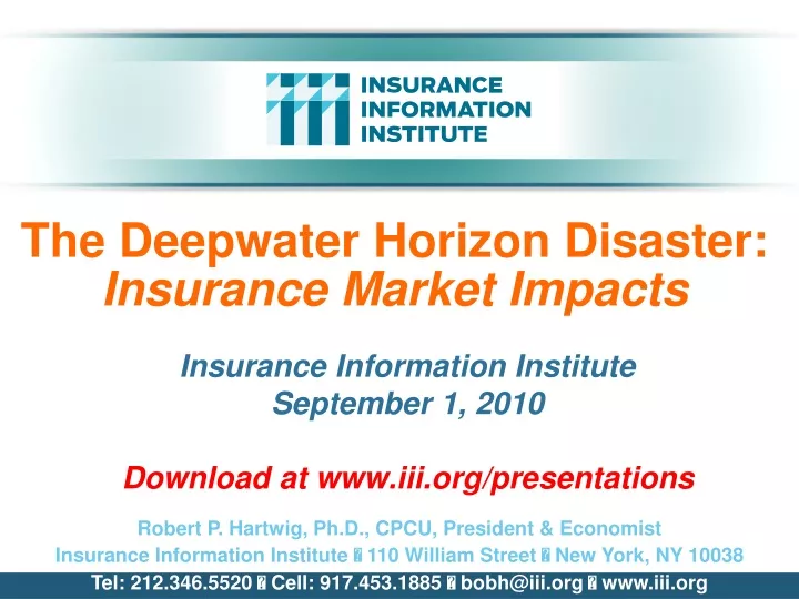 the deepwater horizon disaster insurance market impacts