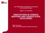 Innovations in Census Mapping and Data Geocoding for Improved Census Methodologies - slide 1