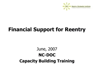 Financial Support for Reentry