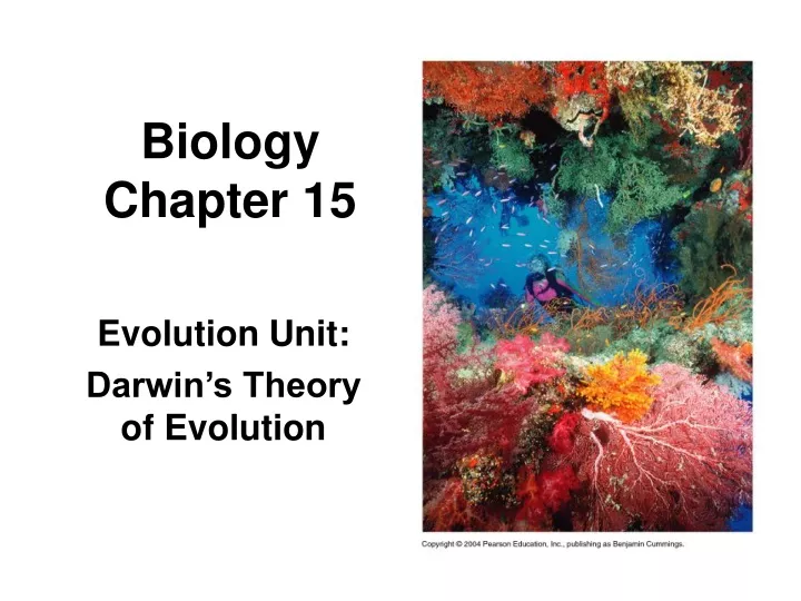 biology chapter 15
