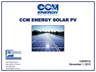CCM ENERGY SOLAR PV