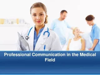 Professional Communication in the Medical Field