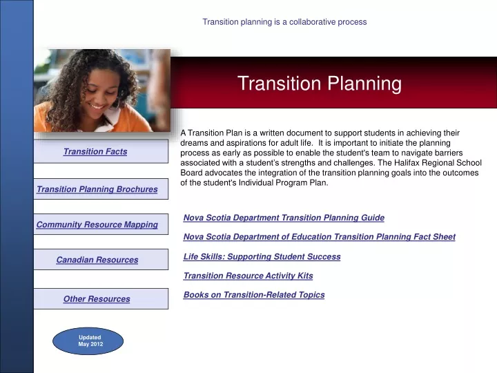 transition planning is a collaborative process