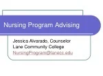 Nursing Program Advising - slide 1