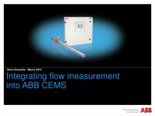 Integrating flow measurement  into ABB CEMS