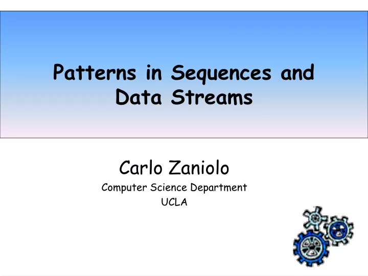 patterns in sequences and data streams