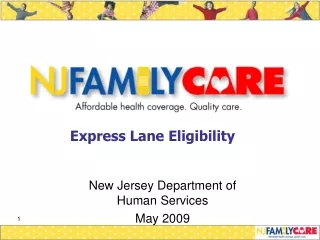 New Jersey Department of         Human Services  May 2009