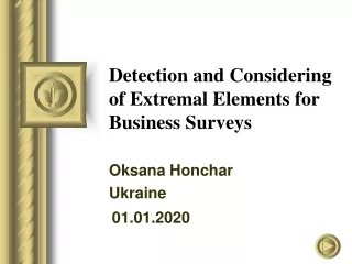 Detection and Considering of Extremal Elements for Business Surveys