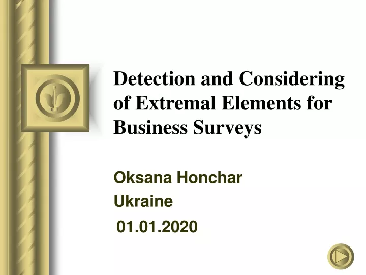 detection and considering of extremal elements for business surveys