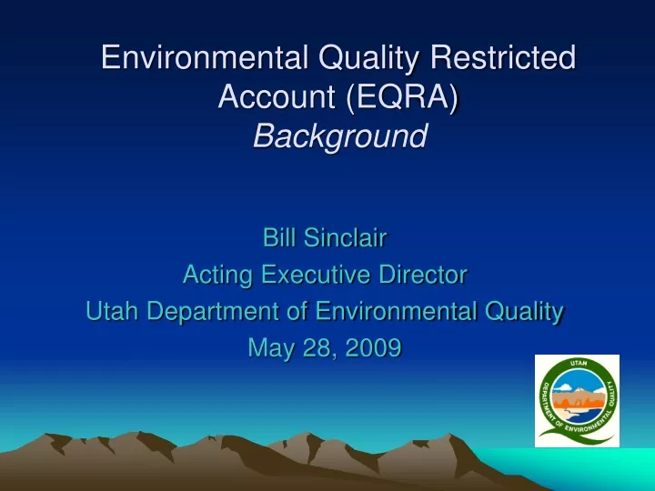 environmental quality restricted account eqra background