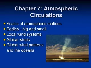 Chapter 7: Atmospheric Circulations