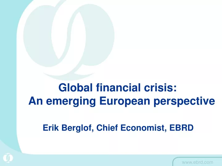 global financial crisis an emerging european