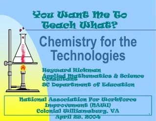 Chemistry for the Technologies
