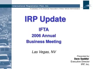 IRP Update