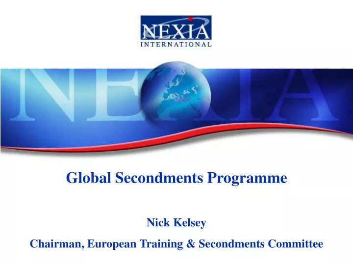 global secondments programme