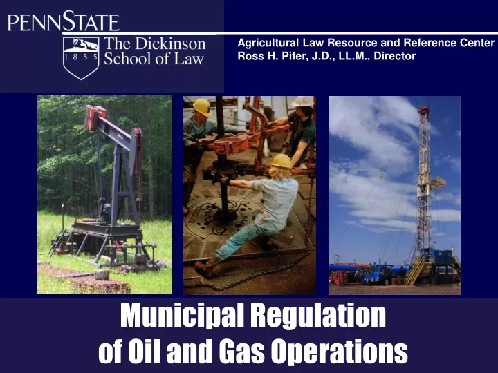 municipal regulation of oil and gas operations