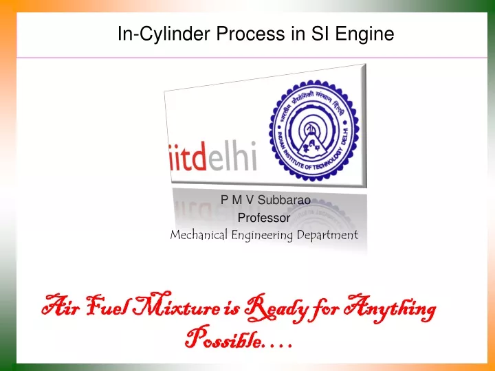 in cylinder process in si engine