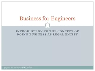 Business for Engineers
