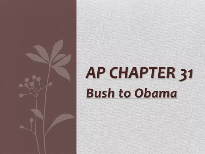 ap chapter 31