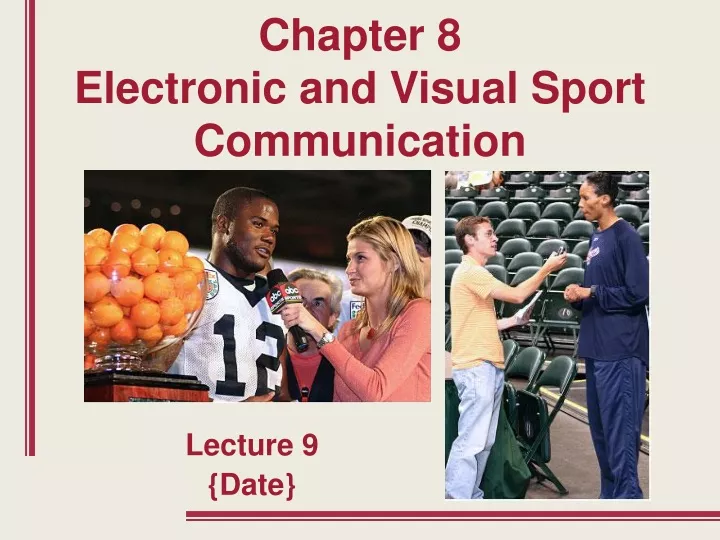 chapter 8 electronic and visual sport communication