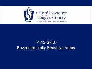 TA-12-27-07 Environmentally Sensitive Areas