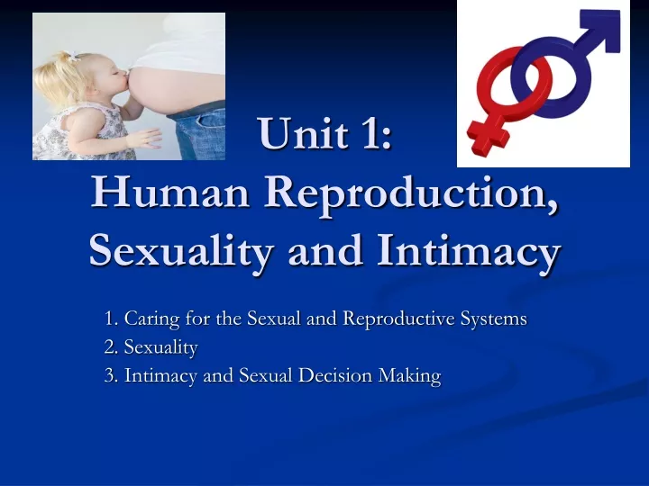 unit 1 human reproduction sexuality and intimacy