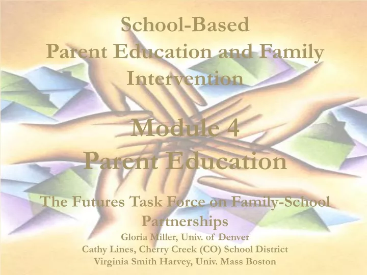 school based parent education and family