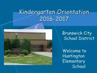Kindergarten Orientation 2016-2017