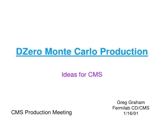 DZero Monte Carlo Production