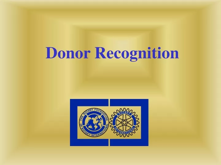 donor recognition