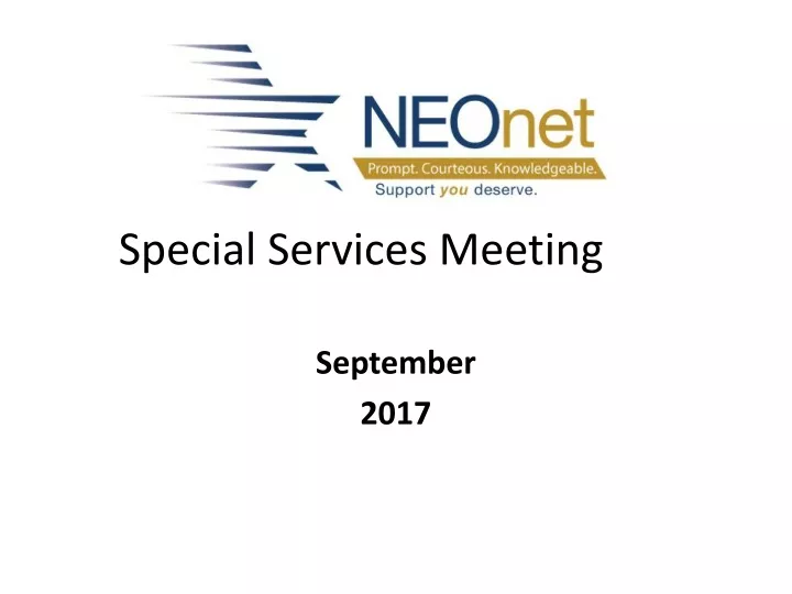special services meeting
