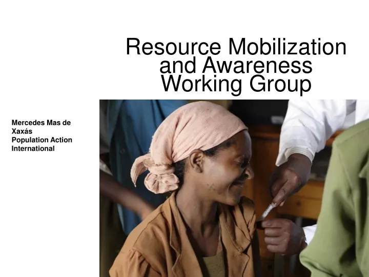 resource mobilization and awareness working group