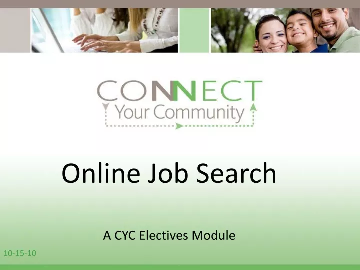online job search a cyc electives module