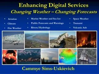 Enhancing Digital Services Changing Weather – Changing Forecasts