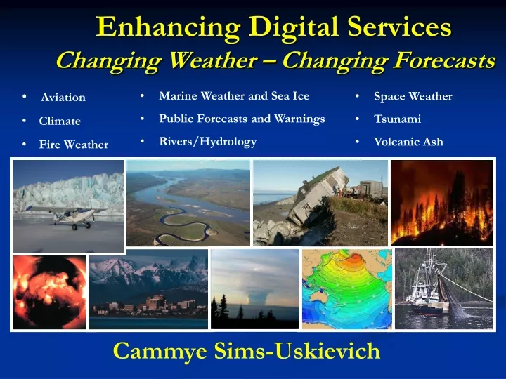 enhancing digital services changing weather changing forecasts