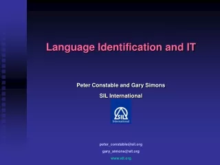 Language Identification and IT