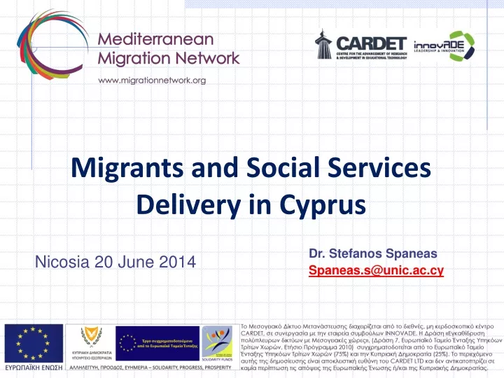 migrants and social services delivery in cyprus