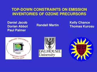 TOP-DOWN CONSTRAINTS ON EMISSION INVENTORIES OF OZONE PRECURSORS