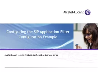 Configuring the SIP Application Filter Configuration Example