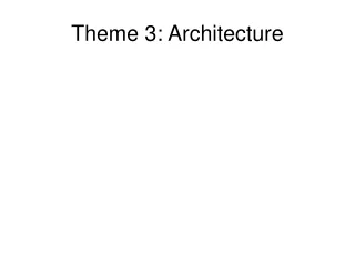 Theme 3: Architecture