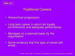Traditional Careers