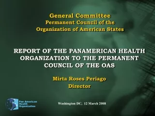 General Committee  Permanent Council of the Organization of American States