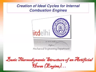 Creation of Ideal Cycles for Internal Combustion Engines