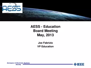 AESS - Education Board Meeting May, 2013