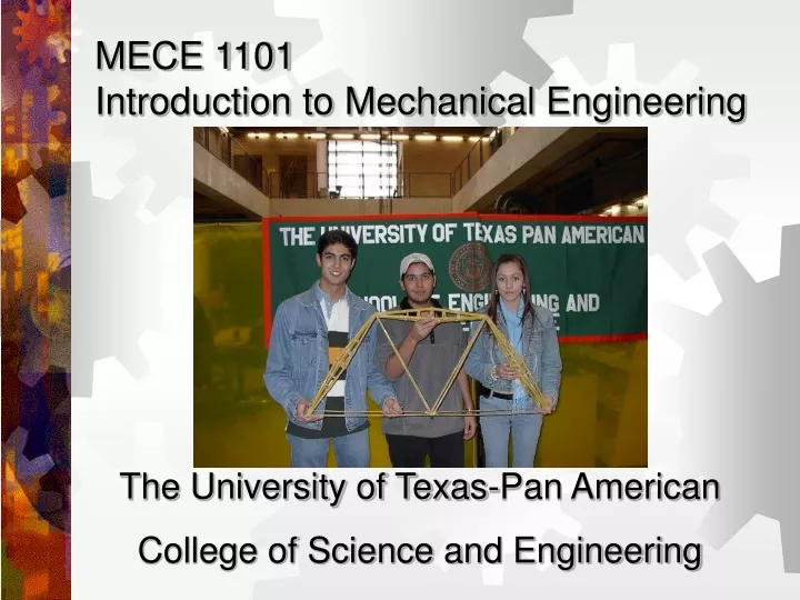 mece 1101 introduction to mechanical engineering