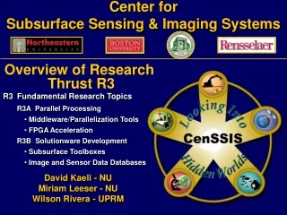 Center for Subsurface Sensing &amp; Imaging Systems