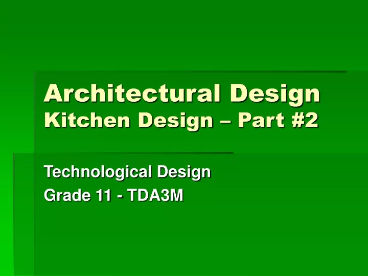 architectural design kitchen design part 2