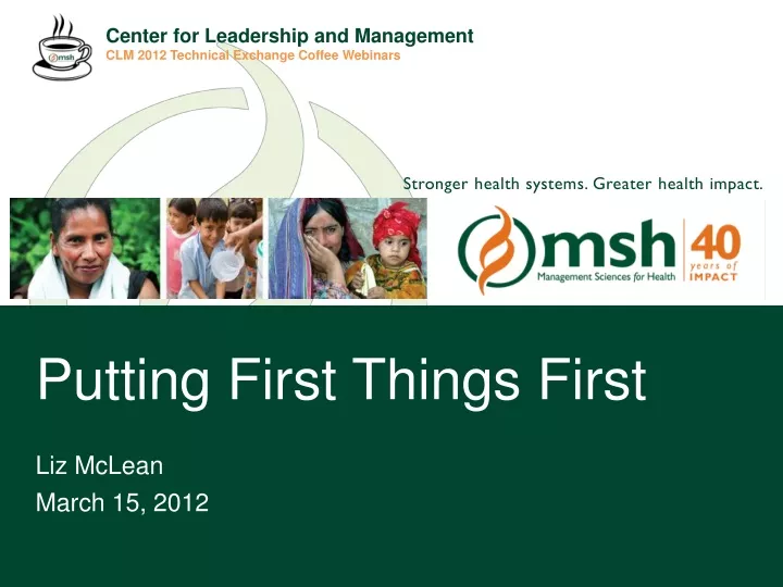 center for leadership and management clm 2012