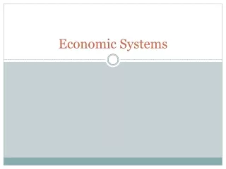 Economic Systems