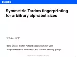 Collusion-Resistant Fingerprinting for Arbitrary Alphabet Sizes - slide 1